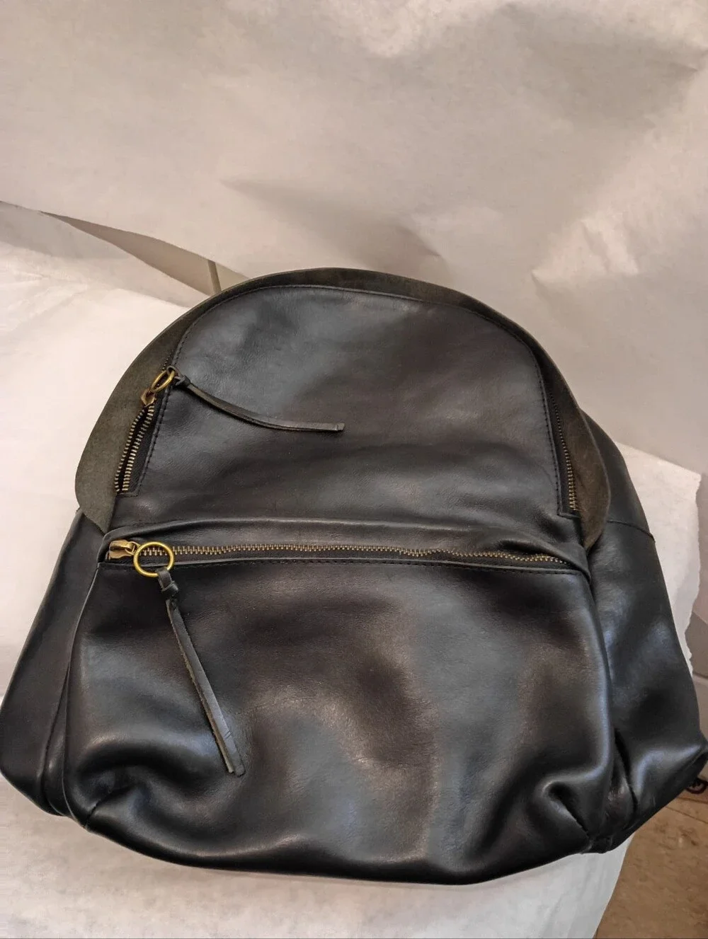 Madewell The Lorimer backpack, black leather